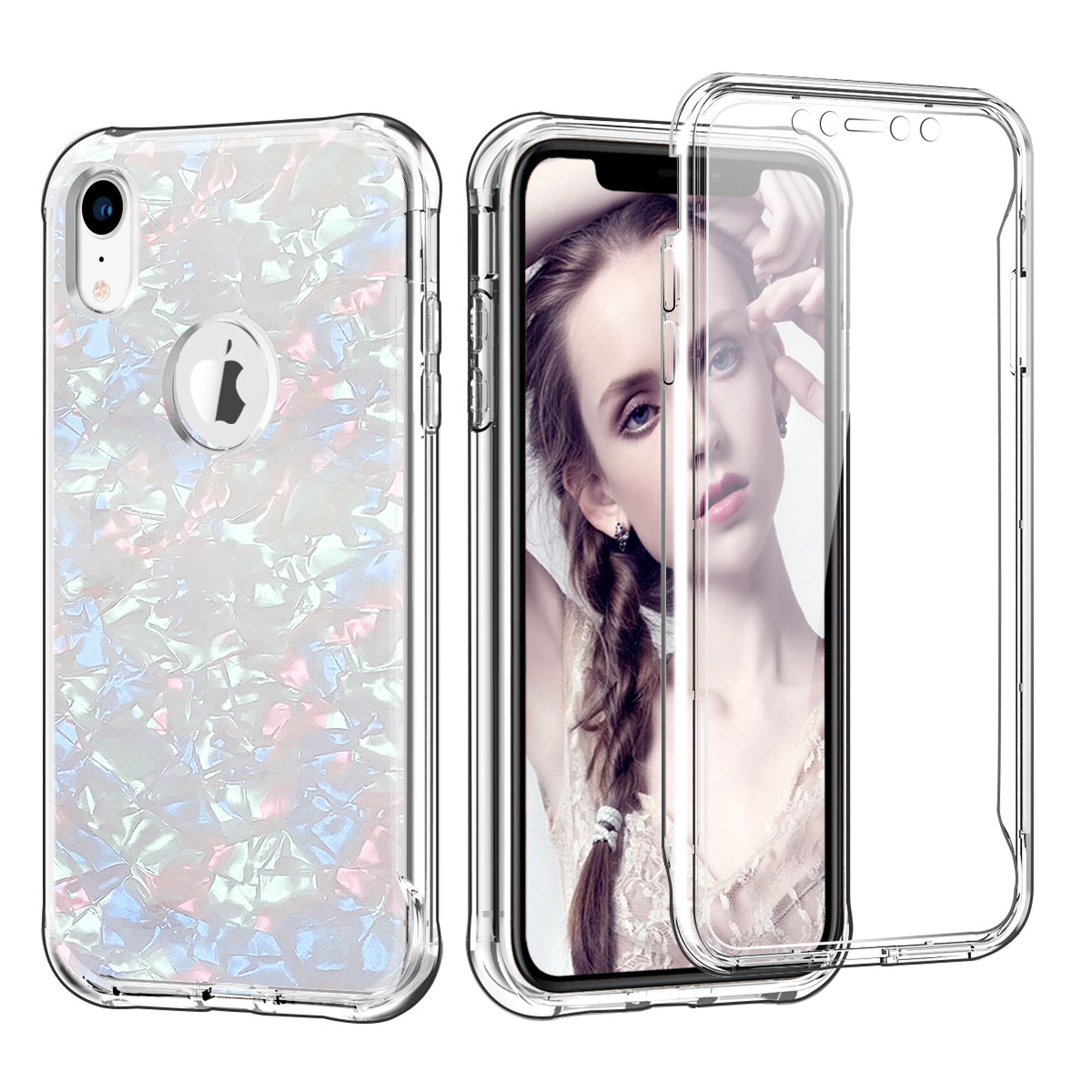 iPhone XR Case, Dteck Full Body Protection Shockproof Hybrid Hard PC