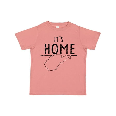 

Inktastic It s Home- State of West Virginia Outline Distressed Text Gift Toddler Boy or Toddler Girl T-Shirt