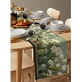 thumbnail image 6 of Flower Floral Table Runner 90 Inches, Watercolor Cottagecore Blooms Wildflowers Bed Runner Dresser Scarves Tabletop for Indoor Outdoor Parties/Ceremony/Banquet, 13" x 90", 6 of 8
