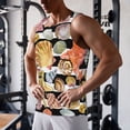 thumbnail image 5 of Cauagu Sea Shell Print Men's Sleeveless Muscle Shirts,Tank Tops Quick Dry Workout Tank Top Gym Muscle Tee Fitness Bodybuilding T Shirt for Men-3X-Large, 5 of 7