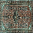 thumbnail image 1 of Ahgly Company Indoor Square Persian Light Blue Traditional Area Rugs, 5' Square, 1 of 4
