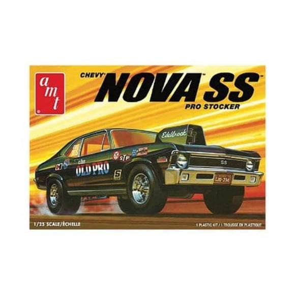Kit de modelo a escala 1:25 Diecast AMT Chevy Nova SS 1972