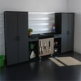 thumbnail image 2 of Bestar Lincoln 4 Piece Garage Workbench Set in Black and Graphite, 2 of 9