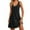 31#Black, variant on Women's Cotton Nightgown Tank V Neck Sleep Shirts Sleeveless Sleep Dress with Pockets