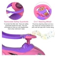 thumbnail image 4 of 3-in-1 Ride On Push Car Toy for Toddlers with Music and Storage Pink, 4 of 8