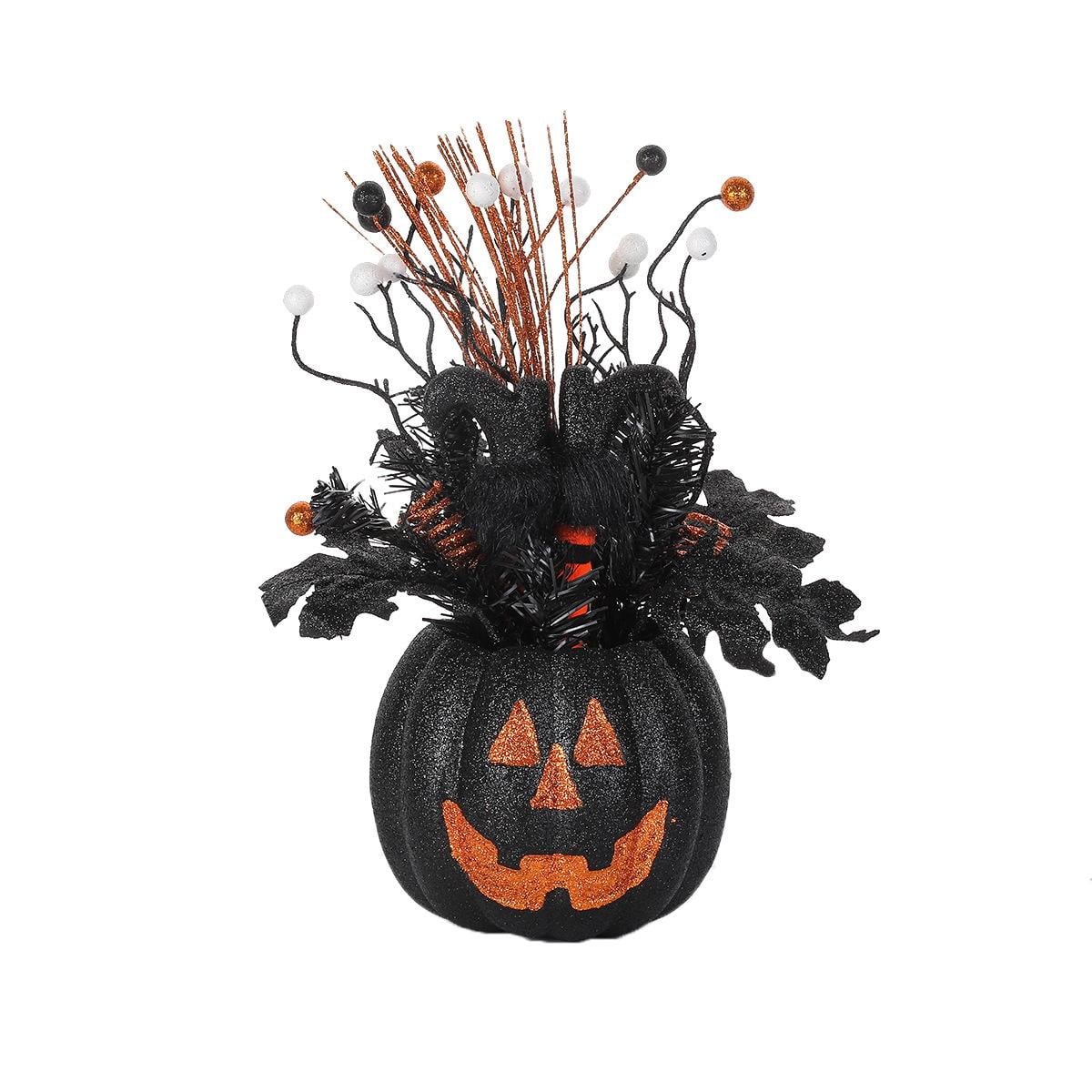Valery Madelyn Corona De Calabaza De Halloween De 24 Pulgadas, Corona De Otoño De Granja Con Hojas De Arce Y Cono De Pino Para Puerta Delantera, Ventana, Chimenea, Pared, Cosecha De Acción