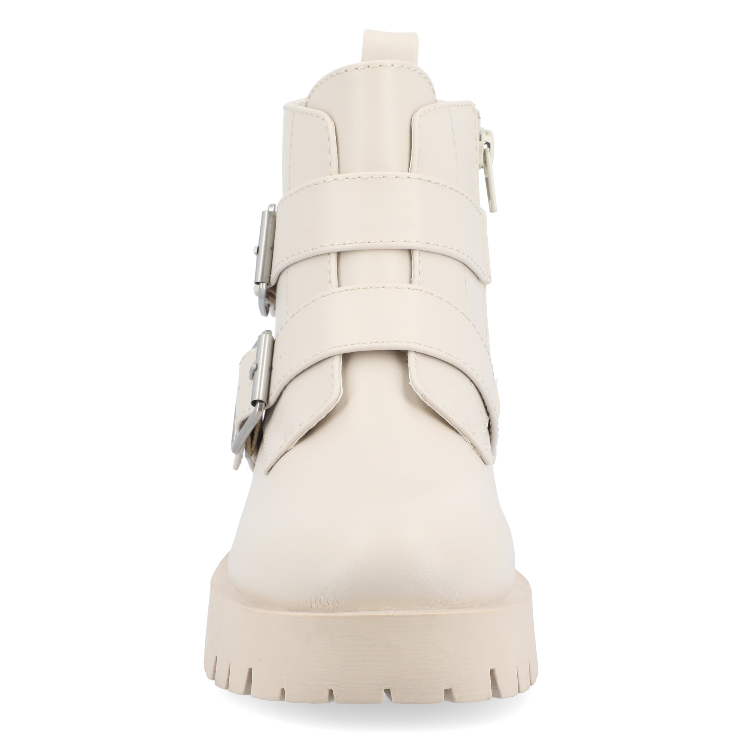 Journee Womens Maebry Treaded Outsole Round Toe Booties