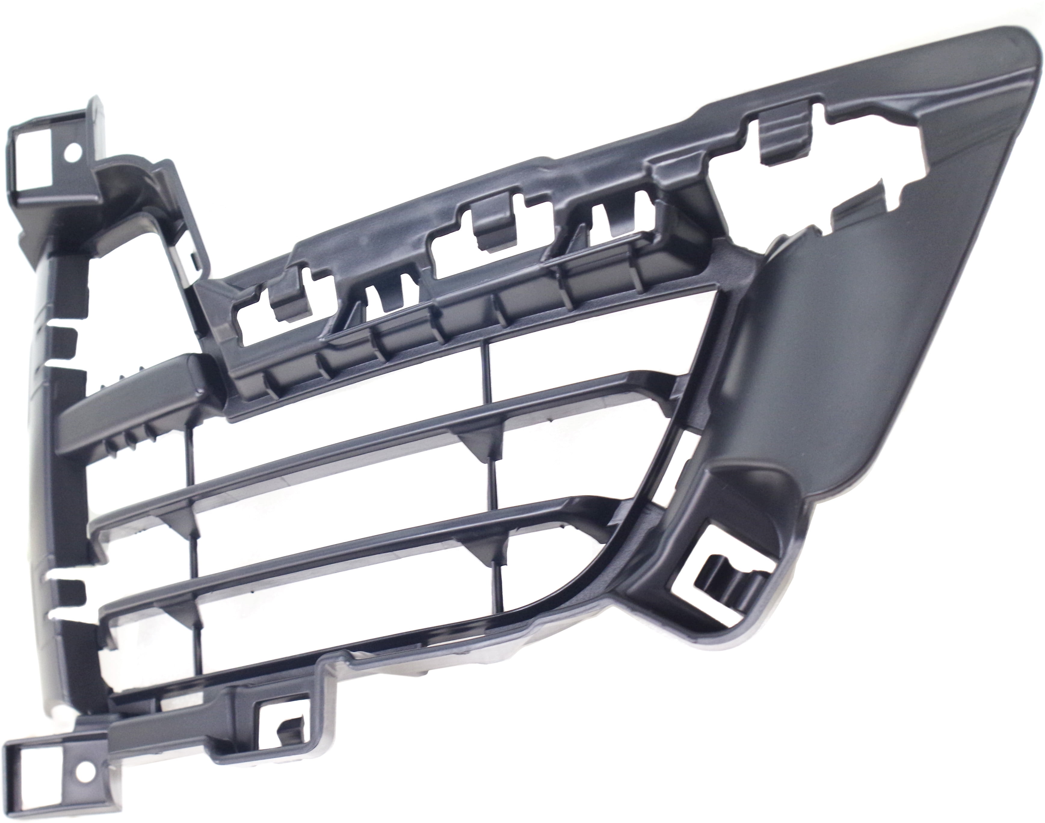 Bumper Grille Compatible With 2014-2018 BMW X5 Front, Right Passenger Side, Outer Textured Black
