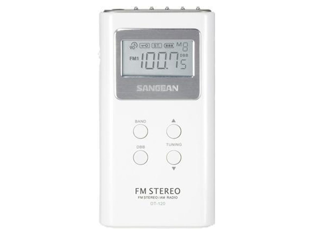 Sangean® Dt-120 White Pocket Am/Fm Digitl Radio (White) - image 2 of 4