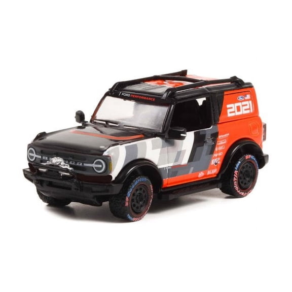 2021 Ford Bronco , Orange - Greenlight 30349/48 - 1/64 Scale Diecast Model Car