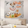 thumbnail image 2 of Trick or Treat Jack Russell Terrier Funny Mummy Cosplay Pumpkin Candy Basket Tapestry Parson Jack Dog Lover Wall Hanging Backdrop Home Decor - 12016, 2 of 5