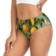 thumbnail image 2 of Fotbe Retro Warm Lemon Flower Calzones Estampados para Mujer – Ropa Interior de Algodón, Cómoda, Suave y Elástica-3X-Large, 2 of 6