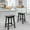 Black, variant on Dkelincs 24 inch Heavy Duty Saddle Bar Stools Wood Counter Stools Set of 2, Backless Dining Stools for Kitchen&Counter, Black