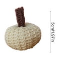 thumbnail image 3 of Yoziaaoa 4 Pcs Multicolor Soft Fabric Hanging Pumpkin Ornament, Delicate Autumn Thanksgiving Tree Decor with Attached Rope for Interior Display, 1.97in(Beige), 3 of 6