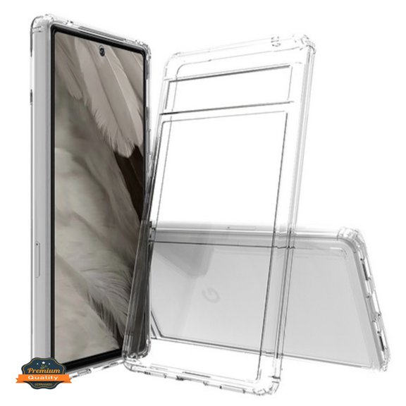 For Google Pixel 8A Crystal HD Clear Back Panel   TPU Bumper Hybrid Thin Slim Hard Shockproof Defender Anti-Drop Phone Case Cover by Xpression - Clear