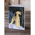 thumbnail image 2 of Starry Night Airedale Greeting Cards and Envelopes Pack of 8, 2 of 2