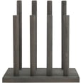 thumbnail image 6 of MyGift 4-Pair Vintage Solid Wood Tall Boot Rack Organizer Stand, Gray, 6 of 6