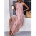 thumbnail image 3 of Vestido de verano Zeagoo Floral para mujer 2025 con estampado rosa claro, 3 of 6