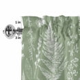thumbnail image 4 of Sage Green Botanical Rod Pocket Curtain Valance, Farmhouse Country Leaves Plant Farmhouse Window Valance for Living Room, Bedroom, Kitchen 54"W x 18"L, 4 of 9