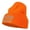 Orange, variant on Thin Orange Line USA Flag Embroidered Long Beanie - Orange OSFM