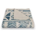 thumbnail image 3 of Creative Products Blue Aztec 50 x 60 Coral Fleece Blanket, 3 of 3
