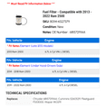 thumbnail image 2 of Fuel Filter - Compatible with 2013 - 2022 Ram 2500 2014 2015 2016 2017 2018 2019 2020 2021, 2 of 2