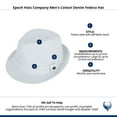 thumbnail image 5 of Epoch Hats Company  Cotton Denim Fedora Hat (Men), 5 of 5