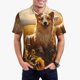 thumbnail image 1 of Fotbe Pastoral Sunflower Corgi Camiseta Polo de Golf para Hombre con Estampado – Camisa Deportiva Transpirable con Cuello Abotonado-XX-Large, 1 of 6