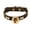 Black,L, variant on Adjustable Pet Collar with Bell and Bone Charm, Comfortable Neckband for Small Dogs and Cats, Pet Accessory(Black,L)