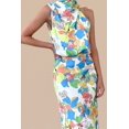 thumbnail image 4 of Vestido PRETTYGARDEN 2025 Verano Satén Sin Mangas Cuello Simulado M, 4 of 6