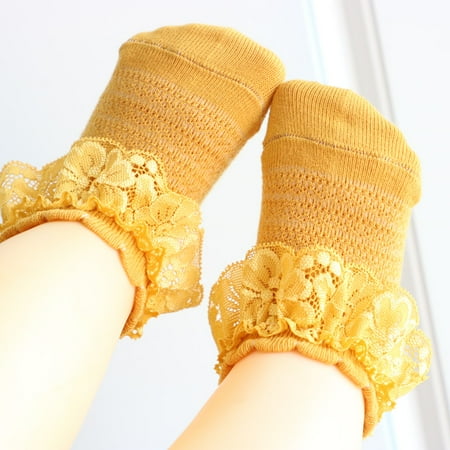 

One opening Infant Baby Girl Kid Sock Frilly Lace Socks Ankle Sock Princess Socks