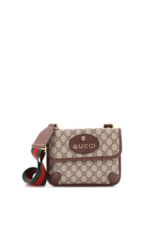 Pre-Owned Neo Vintage Flap Messenger GG Coated Canvas Small By Rebag