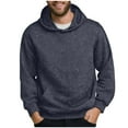 thumbnail image 3 of Horkkom Mens Hoodies Pullover Sparkly Tops Sequin Long Sleeve Pullover Sweatshirt with Pocket Hood S, 3 of 10