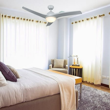 Modern Ceiling Fan w/ LED Panel Light & Remote Control for Indoor (Best Modern Ceiling Fans)