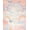 Pink Blue Cream, Pattern 1, variant on ODIKA 8'x10' Washable Area Rug Pink Boho Scallop Border Whimsical Scattered Polka Dot Motifs for Living Room, Under Sectional, Family , Durable, Non-Slip