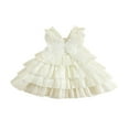 thumbnail image 1 of PENGXIANG Bébé Filles Tulle Cake Robe Papillon A-Ligne Princesse Robes Sans Manches, 1 of 9