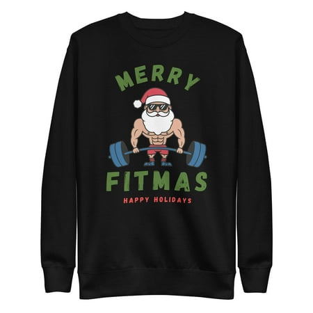 Ugly Christmas Sweater Sweatshirt – Funny Holiday Crewneck Winter Pullover for Men Women
