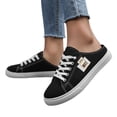 thumbnail image 6 of EliteGoogv Womens Slip On Sneakers Low Top Canvas Flat Shoes For Women Casual Comfortable Walking Footwear Multicolour US:9, 6 of 9