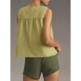thumbnail image 2 of Womens Peplum Babydoll Tank Tops Summer Sleeveless Loose T Shirts Casual Shirred Flowy Tops, 2 of 6