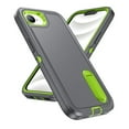 thumbnail image 2 of for iPhone 16e Case, iPhone 16e Phone Case with Built in Kickstand, Shockproof/Dustproof/Drop Proof Heavy Duty Military-Grade Rugged Protective Cover for iPhone 16e,Grey,For iPhone 16e, 2 of 8