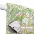 thumbnail image 4 of Spring Floral Swag Valances for Windows, Kitchen Window Curtains Over Sink, Watercolor Orchid Flowers Leaves Botanical Green Window Treatment Curtains for Living Room/Bedroom 2 Panel Sets 36"x45", 4 of 8
