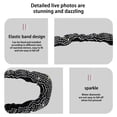 thumbnail image 4 of EIMELI Car Mirror Cover With  Mirror Decoration   Car Mirror Cover Mirror Accessories Elastic   Car Mirror Female Cover Bling Car Accessories General Acce, 4 of 5