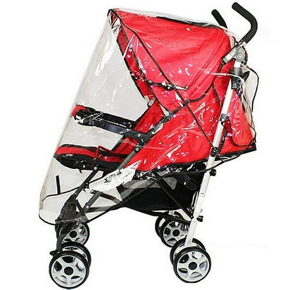 Walbest Stroller Rain Cover Universal Waterproof Baby Stroller Cover, Jogging Stroller Rain Cover, Pushchairs Stroller Weather Shield for Wind Snow Dust, Ventilation Clear, 29.5" x 21.6" x 31.5"