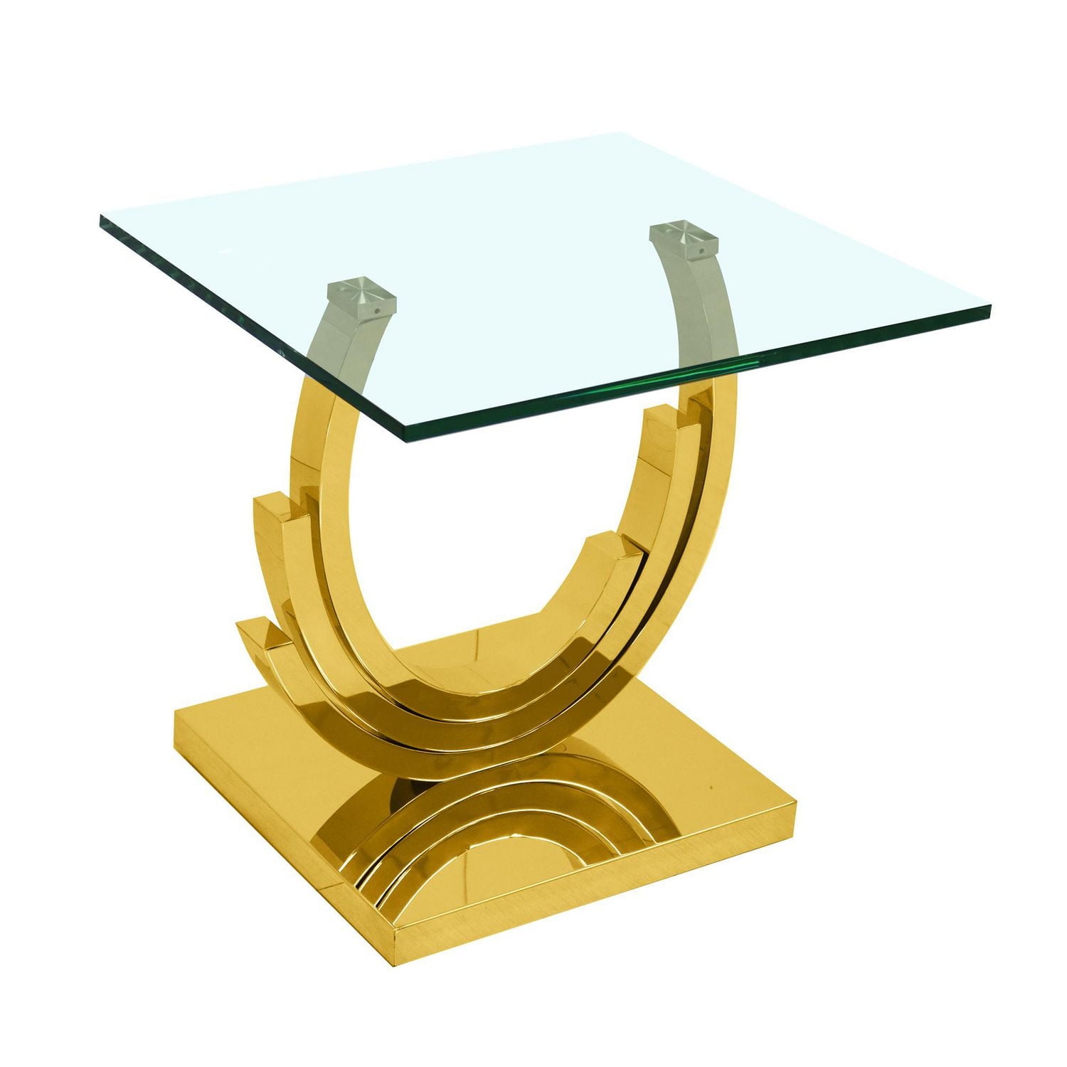 Canadian Crescent End Table Gold