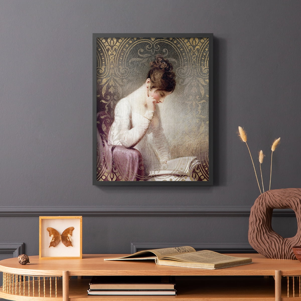 An Interesting Story in Paper Solid Wood 22 x 28 Framed Print