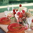 thumbnail image 4 of Red and Gold Party Supplies,Serves 35 Guests 7" Red Paper Plates Napkins,Birthday Plates and Napkins for Wedding Graduation, 4 of 7