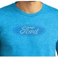 thumbnail image 2 of Buy Cool Shirts Mens Rhinestone FORD OVAL Logo T-shirt, Extra-Small Heather Charcoal, 2 of 3