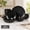 Black (Hazeltine), variant on Cloudlight 12-Piece Brown and White Porcelain Ceramic Dinnerware Set with Plates and Bowls - Service for 4