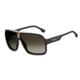 thumbnail image 1 of Lentes de sol Carrera 1014/s 807ha Rectangular negro con dorado unisex, 1 of 4