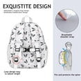 thumbnail image 5 of French Bulldog Backpack for School,Cute School Bag,Schoolbag with Adjustable Shoulder Straps & Padded Back,15"x11.42"x5.5", 5 of 6